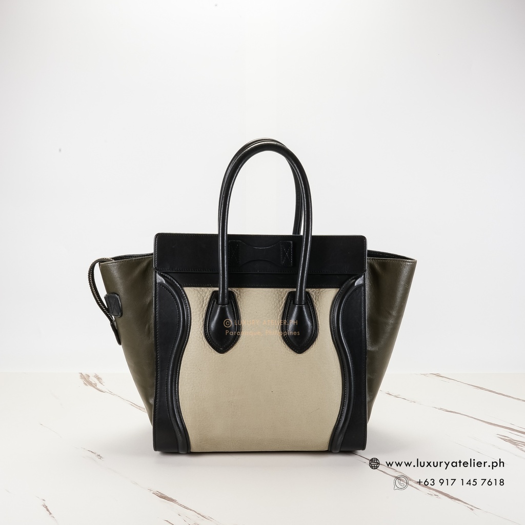 Celine Micro Luggage Tricolor Luxury Atelier.Ph